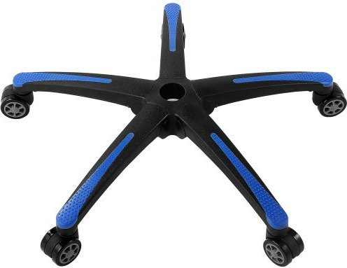 VEVOR Ersatzfuß für Bürostühle, Heavy Duty Universal Computerstuhl-Basis mit 5 Rollen und verstärkten Beinen, Schwarz-Blau, Durchmesser: 71 cm - Bild 1