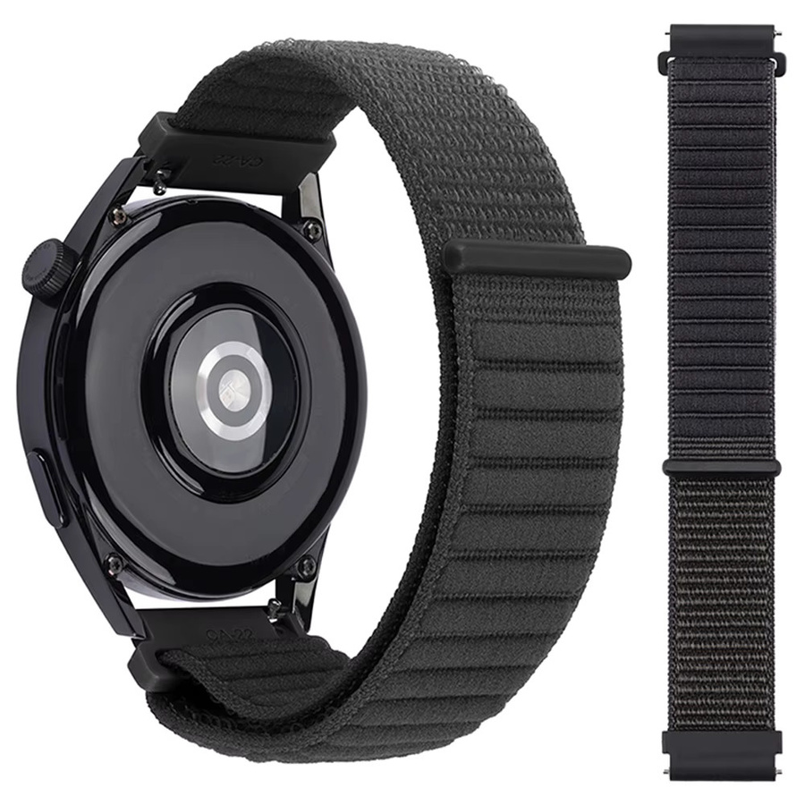 Zeblaze Uhrenarmband Nylon, Schwarz, geflochtenes Schlaufenband - Bild 3