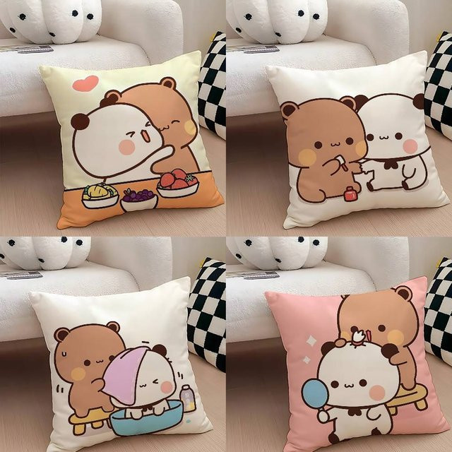 Weicher BuBu DuDu Kissenbezug aus Plüschstoff mit doppelseitigem Print von Bilibili - Bild 1