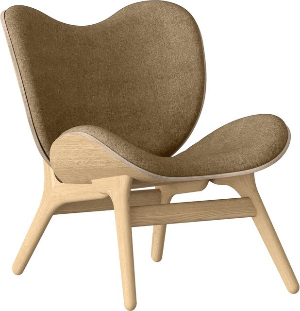 UMAGE A Conversation Piece Sessel in Braun mit Eichenholzgestell und Stoffbezug - Bild 1