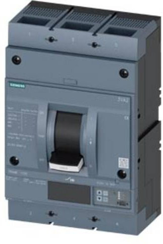 Siemens 3VA2510-5KQ32-0AA0 Leistungsschalter in Grau mit Einstellbereich 400 - 1000A und einer Schaltspannung von max. 690 V/AC - Bild 1