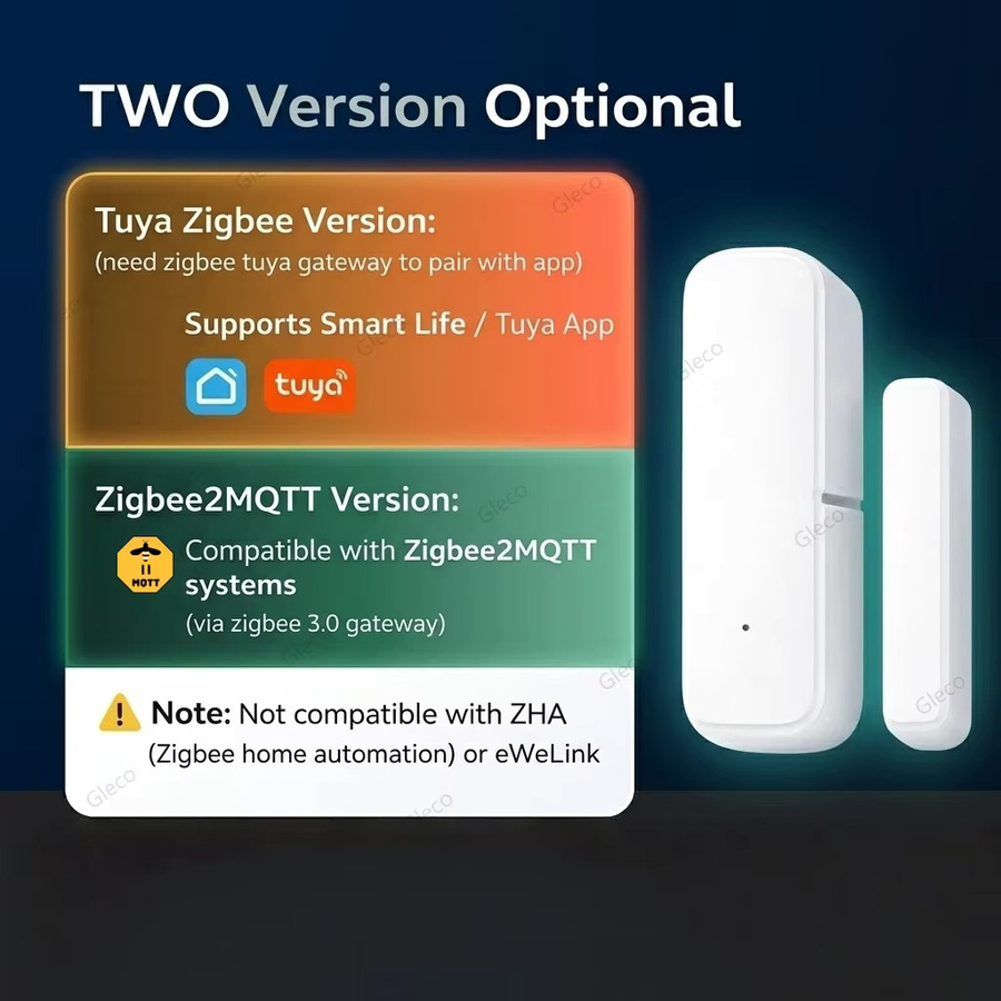 Coolo Zigbee Tür- und Fenstersensor in Weiß für Smart Home Diebstahlschutz und Fernüberwachung via TUYA App und 2MQTT - Bild 6