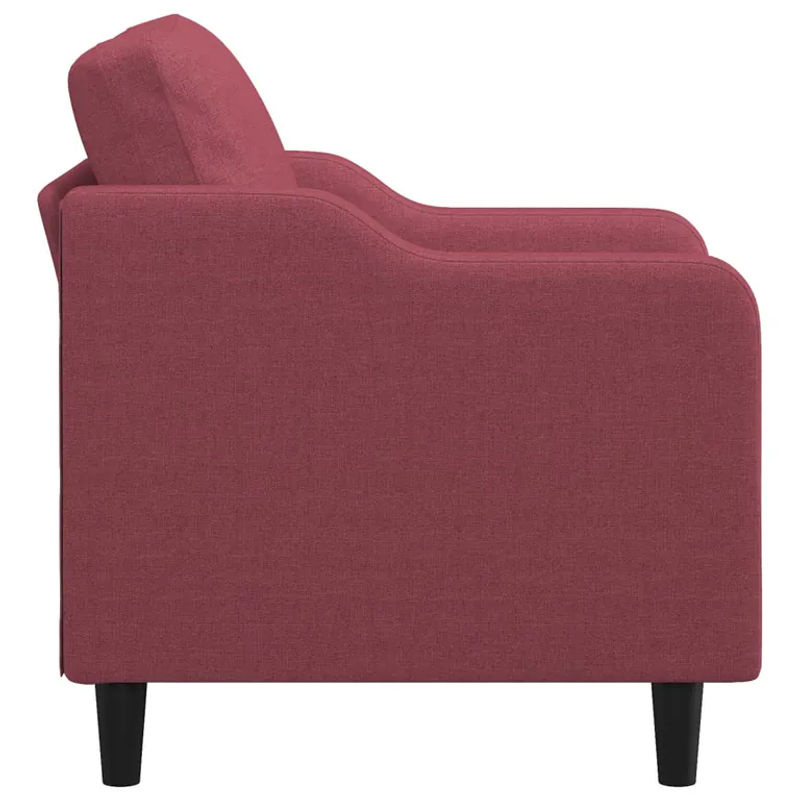 Modernes Vidaxl Sessel in Rot mit Stoffbezug und Metallgestell, Breite: 60 cm - Bild 2