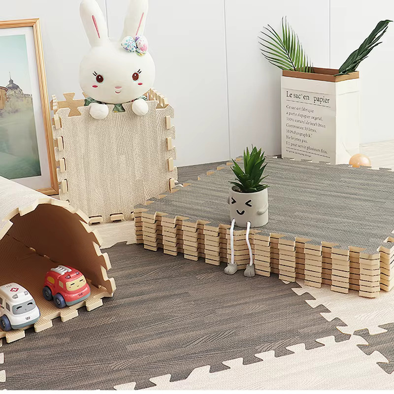 DHDH Holzmaserung Bodenschaum Puzzle-Matte - Bild 2