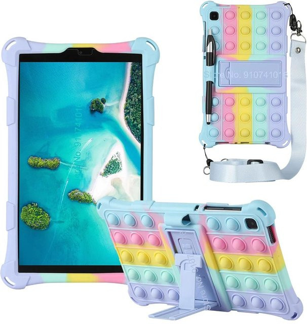 Schutzhülle für Samsung Galaxy Tab A 8.0 SM-T290 T295 T297 und Galaxy Tab A7 Lite 8.7 T220 mit Tragegurt und Ständerfunktion in Multicolour - Bild 1