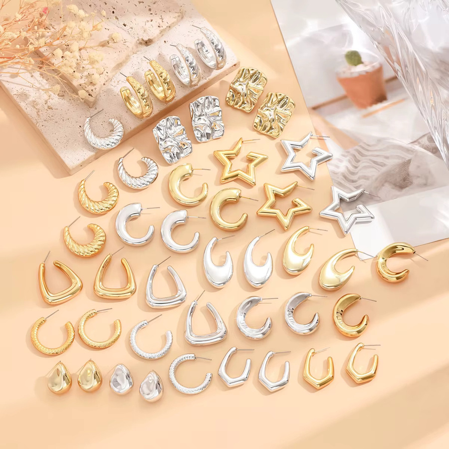 Natura Sabi Ohrringe, Gold, Damen, minimalistisch - Bild 1
