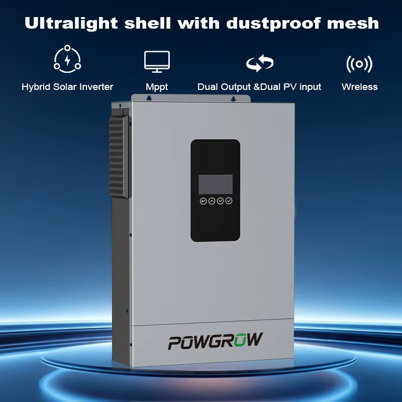 POWGROW 3600W 24V MPPT Hybrid-Solarwechselrichter Off-Grid mit 500V PV-Eingang und WLAN-Modul - Bild 4