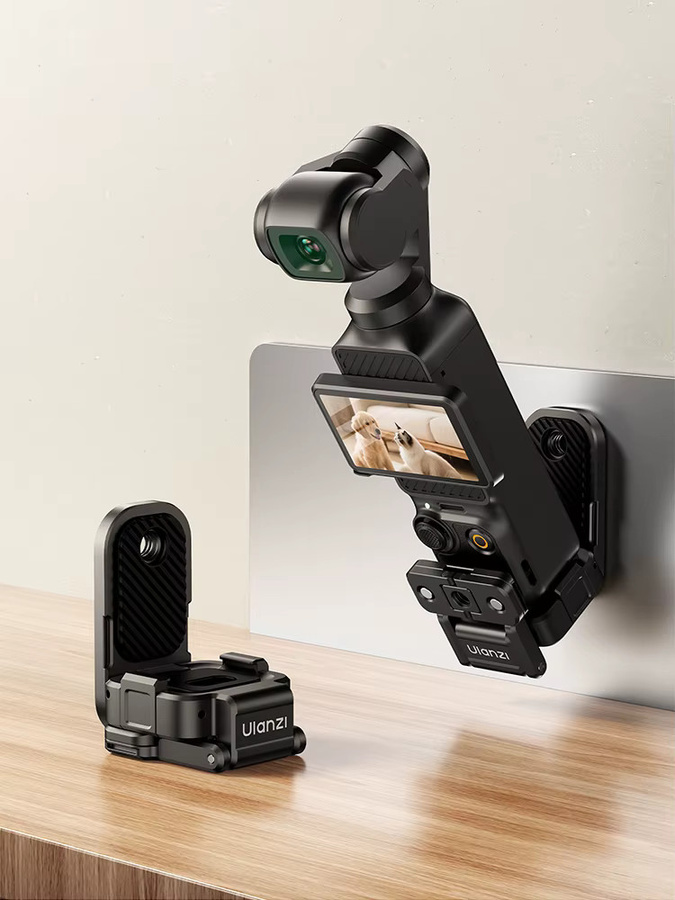 Ulanzi PK16 Magnetische Halterung mit Schnellwechsel-Adapterrahmen für DJI Osmo Pocket 3 und DJI Osmo Pocket 4, Schwarz - Bild 7