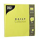 Papstar Servietten Daily Collection limonengrün mit 1/4-Falz, 20 Stück, B: 32 cm x B: 32 cm - Bild 1