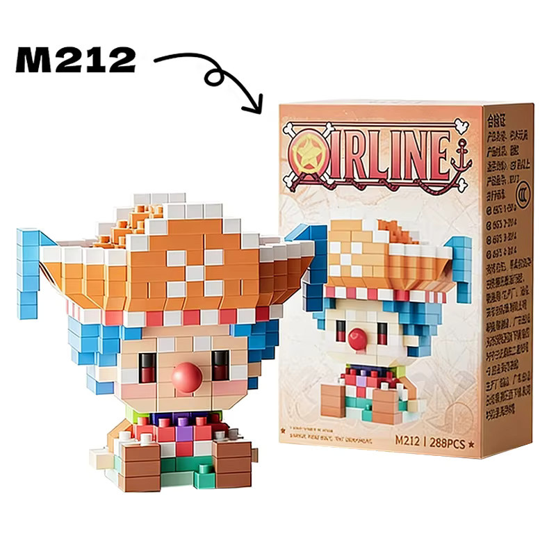 Bandai One Piece Chopper Buggy Zoro Robin, Mikro-Bausteine, Mini-Figuren - Bild 3