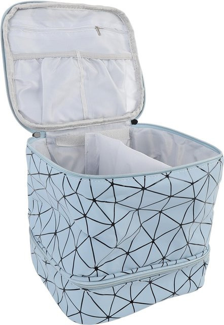 Koogeelife Nagellack-Organizer, grau, für 30 Flaschen, mit Griff - Bild 1