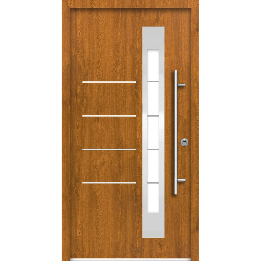 Splendoor Thermospace Sicherheits-Haustür Berlin Prime RC2 Gold Oak mit Glaseinsatz, B/H: 110 x 210 cm - Bild 2