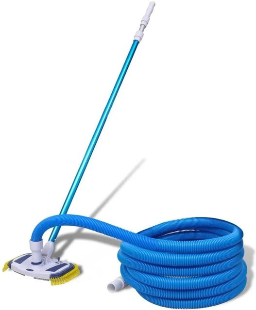 vidaXL Poolreiniger Set mit Aluminium Teleskopstange und Schlauch sowie Poolbürste - Bild 1