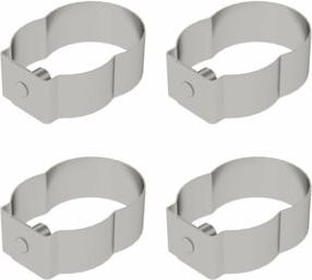 MUNK Günzburger Steigtechnik Federclip für Rollgerüst mit kurzen Bolzen, geschlossen, silber, 4 Stück - Bild 1