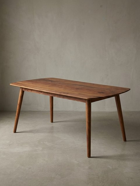 Esszimmertisch KADIMA DESIGN aus Massivholz in Braun, rechteckig im Landhausstil, B/T/H: 120 x 77 x 60 cm - Bild 1