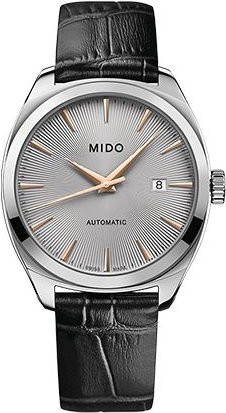Mido Armbanduhr Automatik, Edelstahl, Silber, Leder, 41 mm, Herren - Bild 1