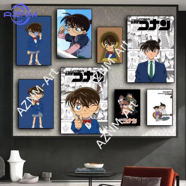 Detektiv Conan Anime-Poster von KAYOU als mehrfarbige Illustration für deine Wanddekoration - Bild 1
