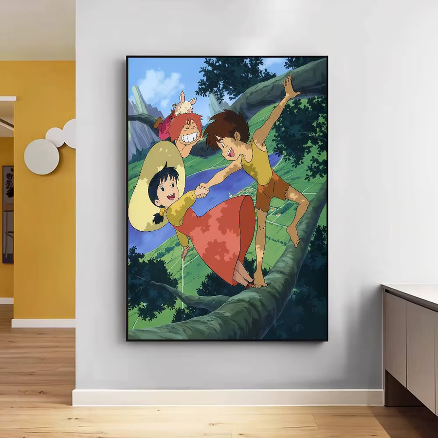 Future Boy Conan Anime Poster Wasserfester Papieraufkleber in Mehrfarbig für Ästhetische Wandgestaltung - Bild 4