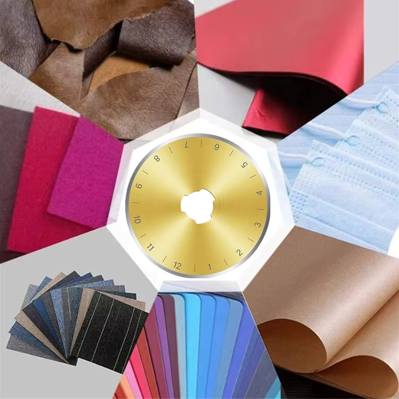 10 Stück Titanbeschichtete Ersatzklingen für Rollschneider 45 mm aus SK5 Stahl in Gold für Quilten, Scrapbooking und Kunsthandwerk - Bild 2
