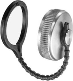 Schell Verschlusskappe G 3/4 IG aus Messing mit Kette und Dichtung in Silber - Bild 1