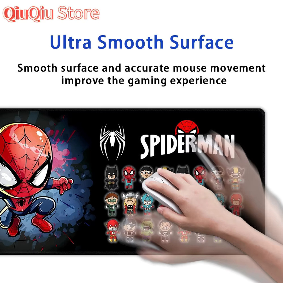 Potdemiel Gaming Mauspad Spider Man Schwarz Multicolour Großes Mauspad als Schreibtischunterlage - Bild 4