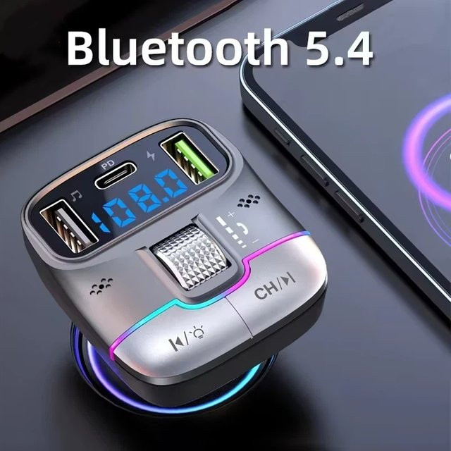 OnePlus Bluetooth 5.4 FM-Transmitter mit Freisprecheinrichtung und Schnellladeadapter in Schwarz - Bild 1