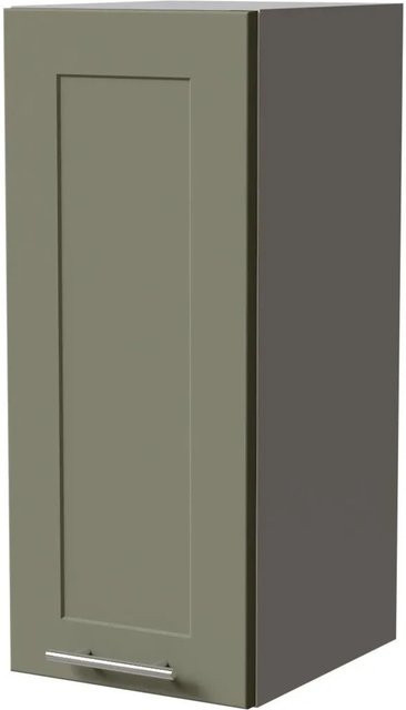 Feldmann-Wohnen Hängeschrank Oslo Küchenschrank Grau und Reed Green Matt mit Soft-Close-Türen, B/T/H: 30 x 32,5 x 72 cm - Bild 1