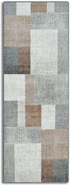 KARAT Teppichläufer Lucano Moderner Wohnteppich Braun Multicolour B: 80 cm, L: 700 cm - Bild 1