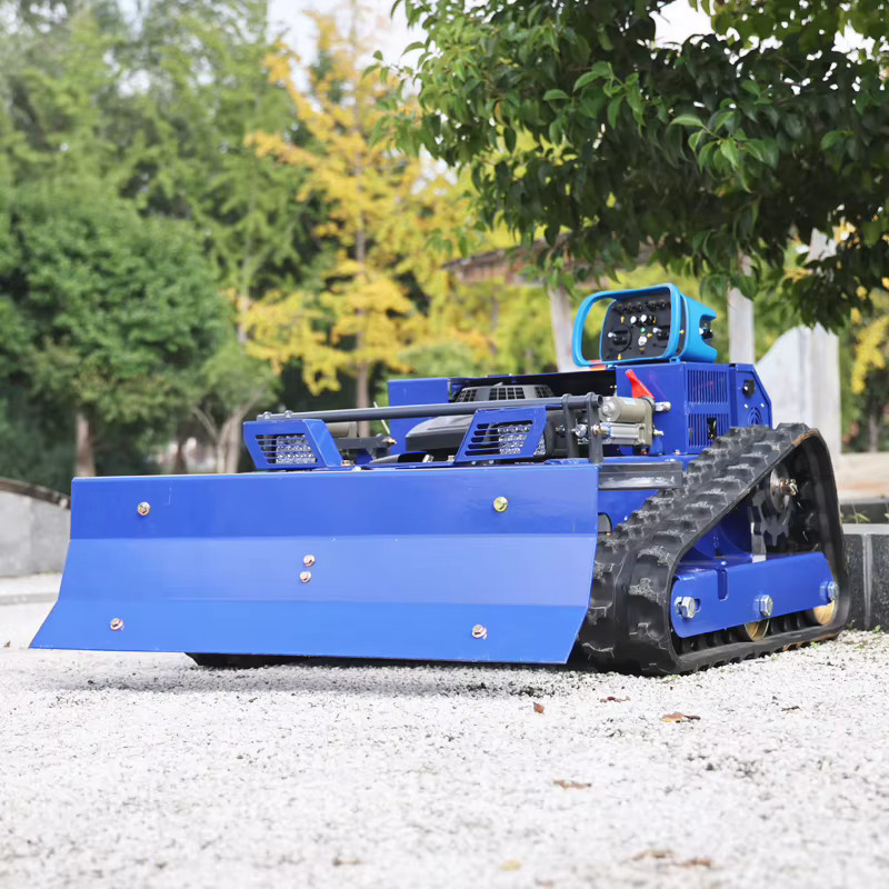 AIWEIYA All-Terrain Roboter-Rasenmäher inklusive Schneeschaufel in Blau für professionelle Anwendungen auf Bauernhöfen, Obstgärten und Rasenflächen - Bild 4