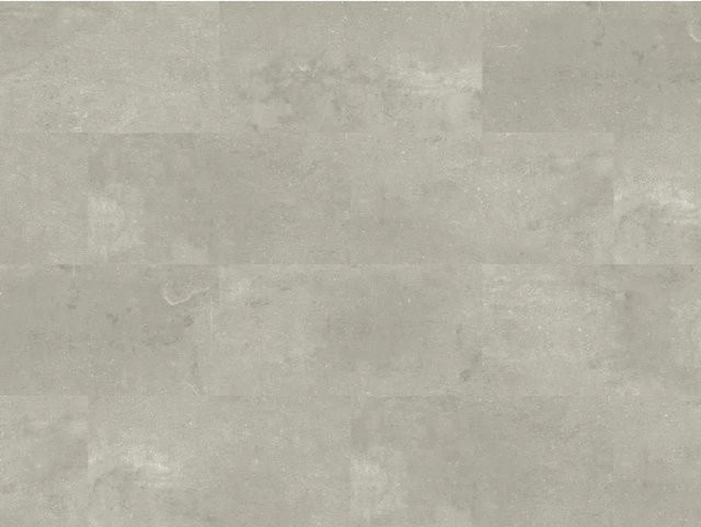 BASICfloor Klebevinyl Objekt Beton Platin in Grau im Fliesenlook - Bild 1
