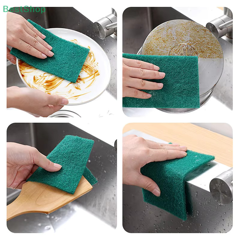 HNKMP Diamant-Schleif-Peeling-Tuch als Allzweck-Küchenreinigungstuch in Grün für Geschirr und Töpfe - Bild 3