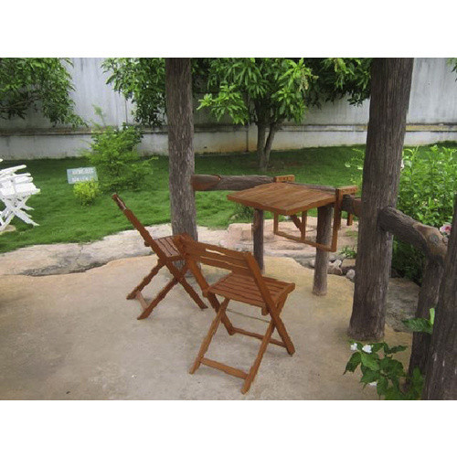 GARDEN PLEASURE Balkon-Hängetisch-Set Berkeley aus Holz, 3-teilig, braun - Bild 3