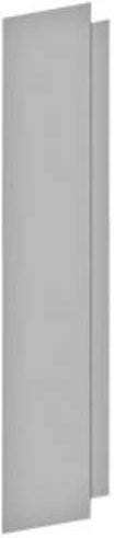 Siemens ALPHA 400/630 DIN Trennwand senkrecht aus Kunststoff in Grau, Höhe: 45 cm - Bild 1
