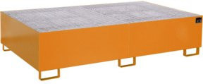 Bauer Südlohn Regalwanne RW-GR 2200-2 mit Gitterrost, orange, steel_enamel - Bild 1