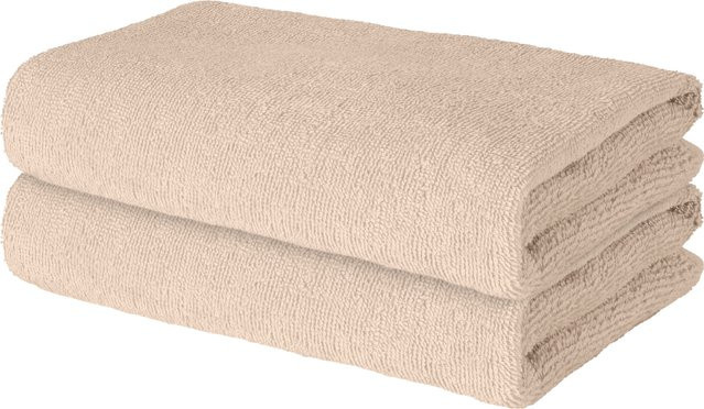 LIVARNO Handtuch Basic Glatt Beige aus Baumwolle - Bild 1