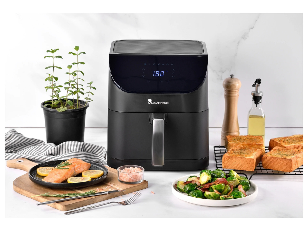 MASTERPRO Heißluftfritteuse BGMP-9457 in Schwarz mit 6 l Fassungsvermögen - Bild 2