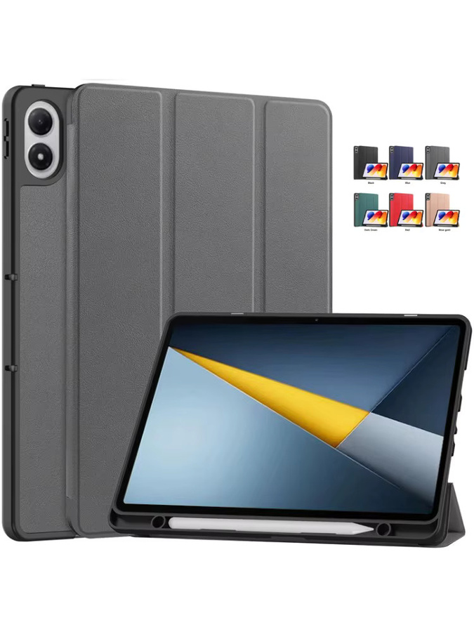 Xiaomi Smart Cover Hülle für Poco Pad M1 12,1 Zoll mit Stifthalter und magnetischem Klappständer in Blau - Bild 6