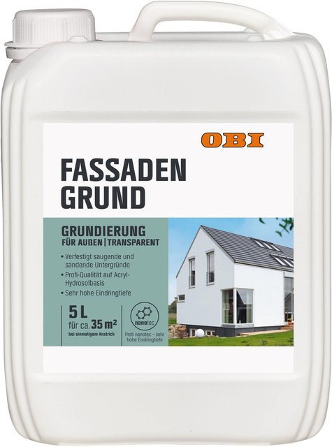 OBI Fassadengrund Transparent Wasserbasiert 5 l - Bild 1