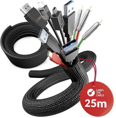 Label the Cable Kabelschlauch LTC CABLE TUBE PRO 5110 Schwarz 25m - Bild 1