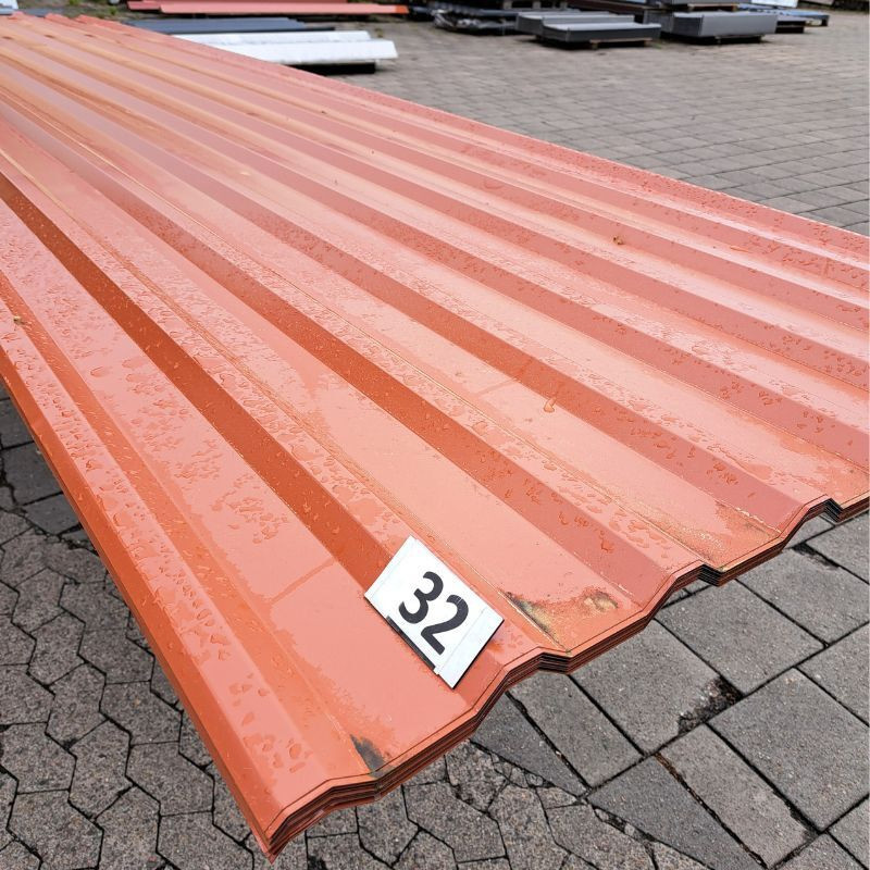 Trapezblech Dach Friedrich von Lien AG Kupferbraun RAL 8004 19 Stück Länge: 4,40 m - Bild 1