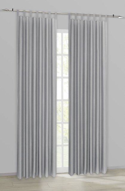 Kombivorhang Pure von ACUS design collection in Grau, halbtransparent, Breite: 140 cm, Höhe: 245 cm - Bild 1