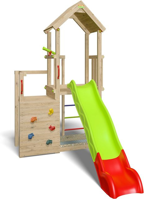 Trigano Spielturm Agile Xplorer mit Rutsche, Sandkasten und Kletterwand - Bild 1