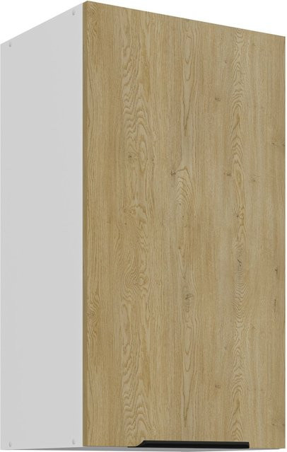 Küchen Hängeschrank CREMONA in Eiche und Weiß mit Einlegböden, Breite: 40 cm - Bild 1