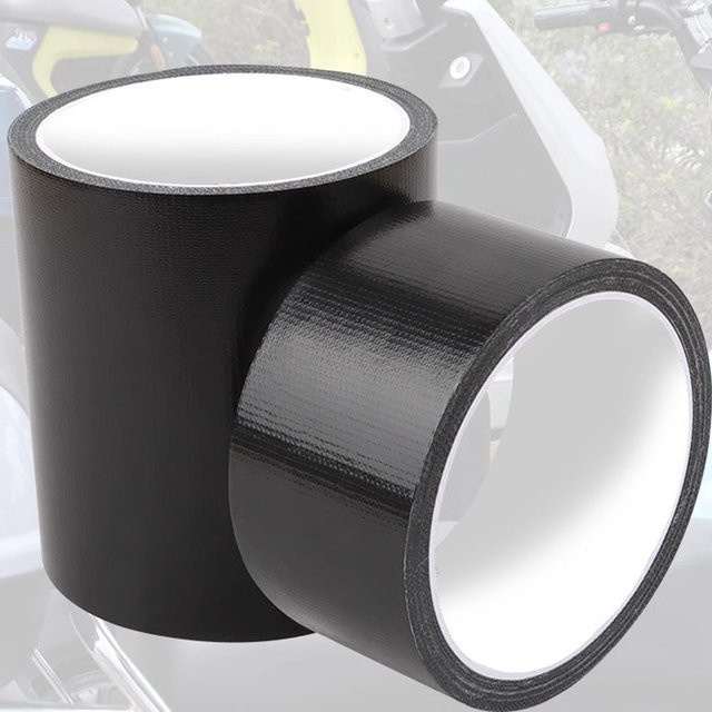 Schwarzes Reparaturband aus Stoff, wasserdichtes und stark klebendes Klebeband für Zelt, Boot, Wohnmobil und Leder, Breite: 5 cm - Bild 1