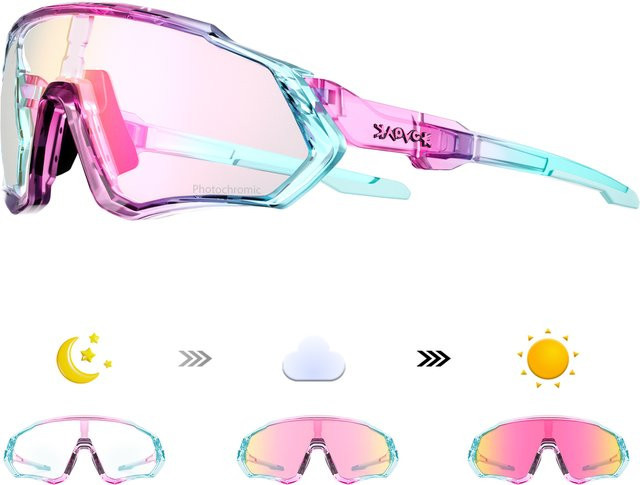 Kapvoe Sportsonnenbrille, Unisex, Vollrand, Multicolor, Kunststoff - Bild 1