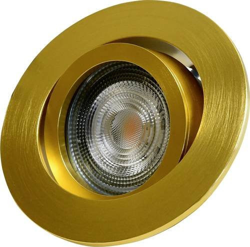 Megatron MT75216 Einbauring in Gold/Messing mit transparentem Glas - Bild 1