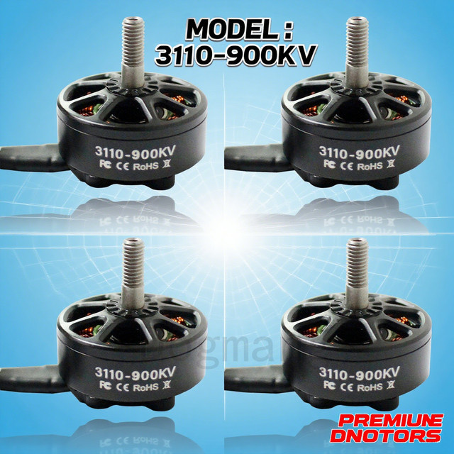 Dogmang Bürstenloser Motor 3110 900kv für FPV Freestyle Drone und Cinelifter, Schwarz - Bild 1
