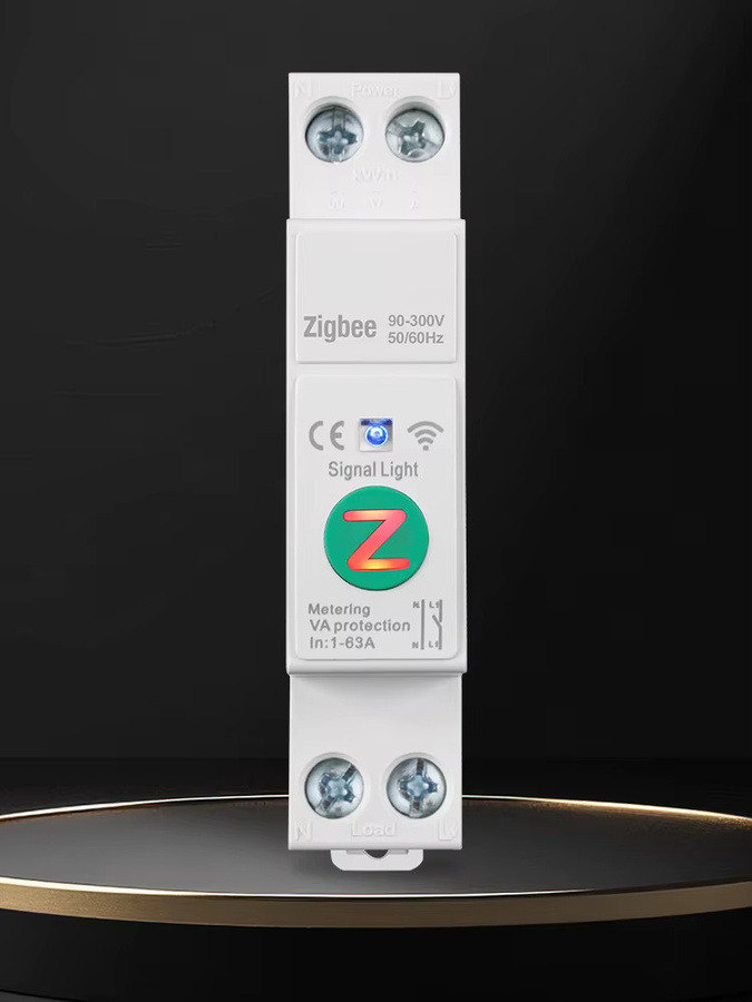 Zigbee Smart Leistungsschalter 1P+N 63A für DIN-Schiene mit Überstrom- und Überspannungsschutz sowie Leistungsmessung, Farbe: Weiß, kompatibel mit Tuya, Alexa und Google Home - Bild 5