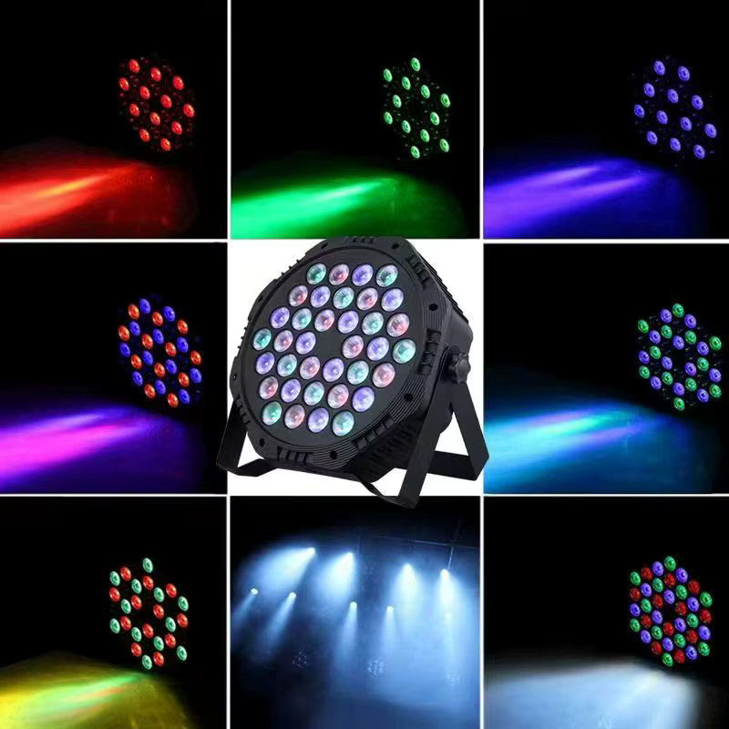 Donirt RGB DMX LED Par Effektbeleuchtung für Party und Hochzeit in Schwarz - Bild 2
