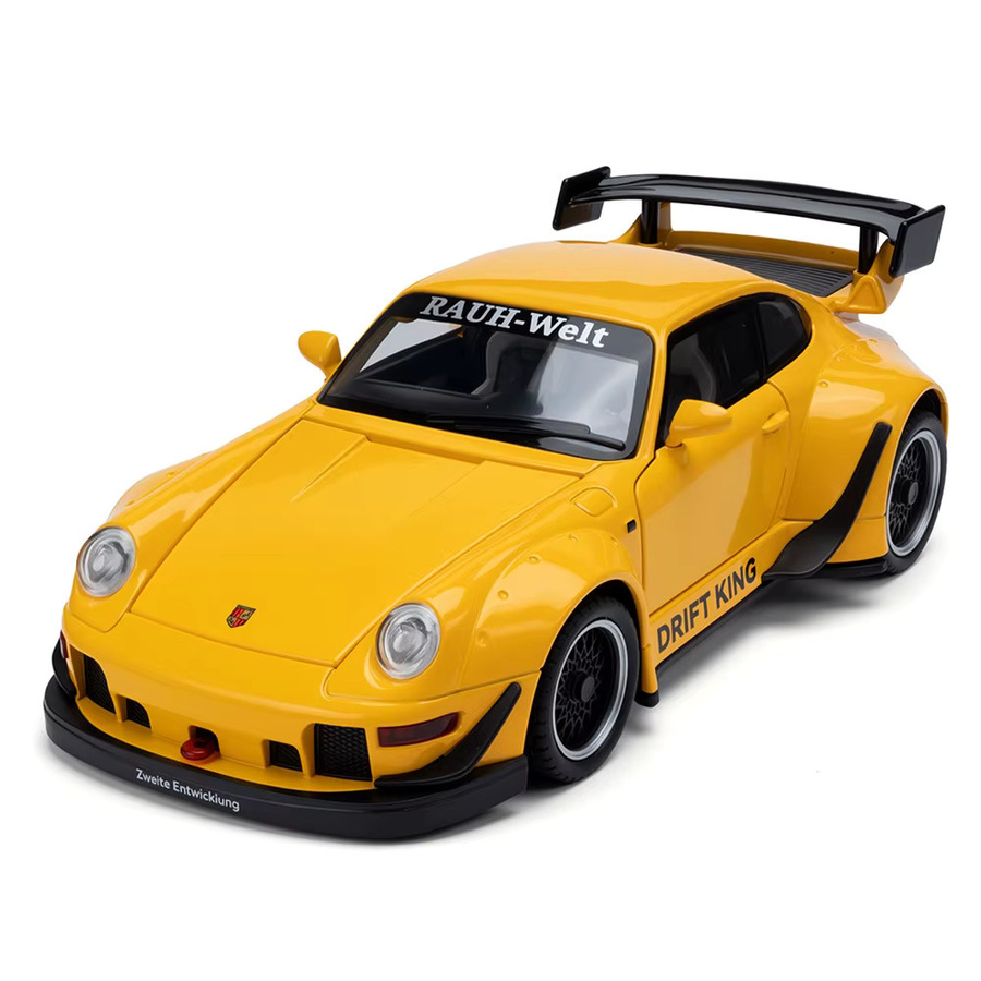 KaKBeir 993 Sportwagen, Simulationsmodell, 1:22, Metall, Gelb - Bild 1